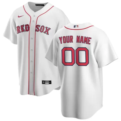 Men's Boston Red Sox Nike White Home 2020 Replica Custom Jersey - jerzelite