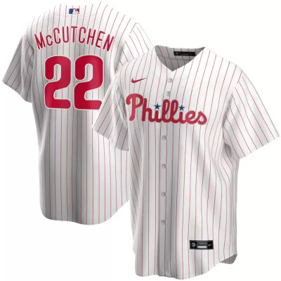 Men's Philadelphia Phillies Andrew McCutchen #22 Nike White&Red Home 2020 Replica Jersey - jerzelite