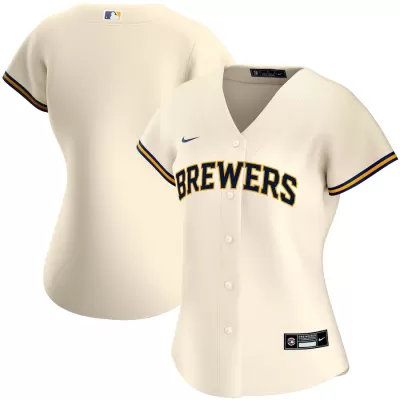 Women's Milwaukee Brewers Nike Cream 2020 Home Replica Jersey - jerzelite