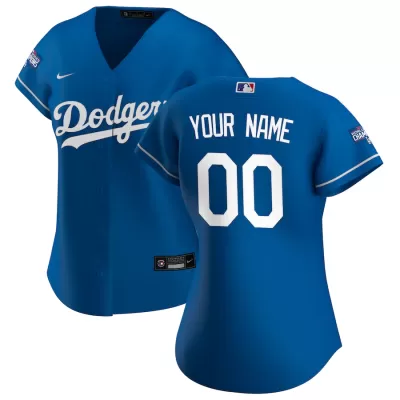 Women's Los Angeles Dodgers Nike Royal 2020 World Series Champions Alternate Replica Custom Jersey - jerzelite