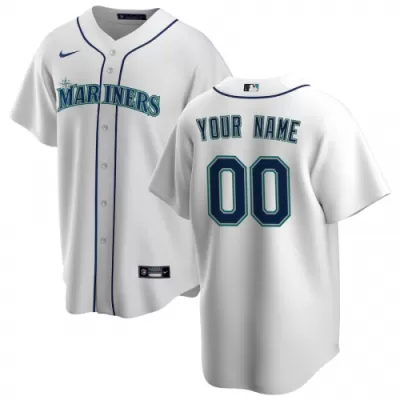 Men's Seattle Mariners Nike White Home 2020 Replica Custom Jersey - jerzelite