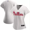 Women's Philadelphia Phillies Nike White&Scarlet 2020 Home Replica Jersey - jerzelite