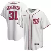 Men's Washington Nationals Max Scherzer #31 Nike White Home 2020 Replic Jersey - jerzelite