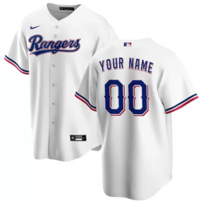 Men's Texas Rangers Nike White Home 2020 Replica Custom Jersey - jerzelite