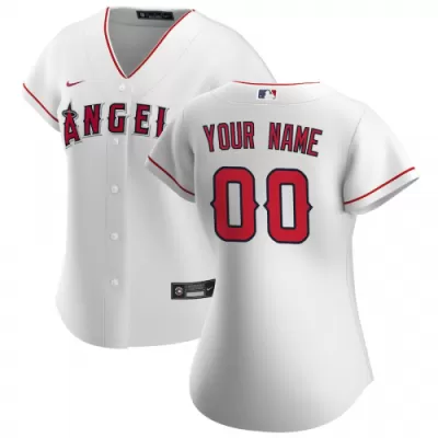 Women's Los Angeles Angels Nike White 2020 Home Replica Custom Jersey - jerzelite