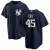 Men's New York Yankees Gerrit Cole #45 Nike Navy Alternate 2020 Replica Jersey - jerzelite