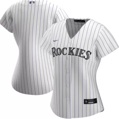 Women's Colorado Rockies Nike White&Purple 2020 Home Replica Jersey - jerzelite