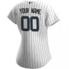 Women's New York Yankees Nike White Navy 2020 Home Replica Custom Jersey - jerzelite