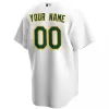 Men's Oakland Athletics Nike White Home 2020 Replica Custom Jersey - jerzelite