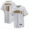 Men's San Diego Padres Yu Darvish #11 Nike White&Brown Home 2020 Replica Jersey - jerzelite