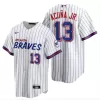 Men's Atlanta Braves Ronald Acuña Jr. #13 White Replica Player Jersey - jerzelite