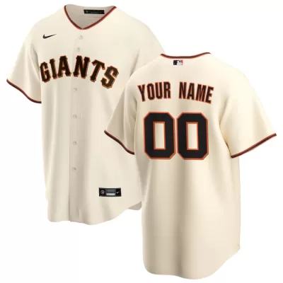 Men's San Francisco Giants Nike Cream Home 2020 Replica Custom Jersey - jerzelite