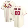 Men's St. Louis Cardinals Nike Cream Alternate 2020 Replica Custom Jersey - jerzelite