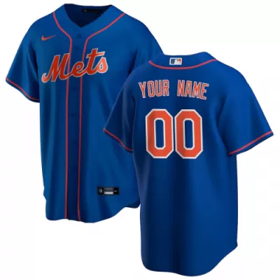 Men's New York Mets Nike Royal Alternate 2020 Replica Custom Jersey - jerzelite