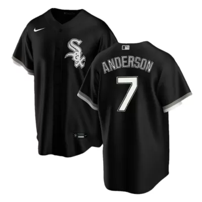 Men's Chicago White Sox Tim Anderson #7 Nike Black Home 2020 Replica Jersey - jerzelite