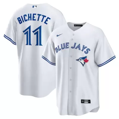 Men's Toronto Blue Jays Bo Bichette #11 Nike White Alternate 2020 Replica Jersey - jerzelite