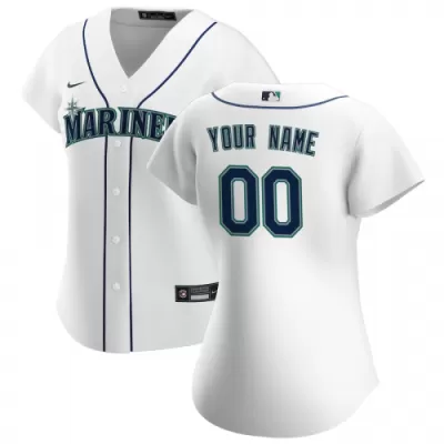 Women's Seattle Mariners Nike White 2020 Home Replica Custom Jersey - jerzelite