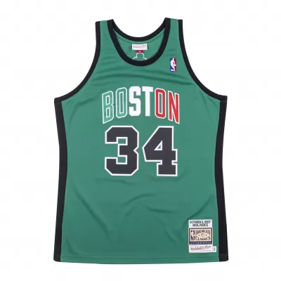 Men's Boston Celtics Paul Pierce #34 Mitchell&Ness Green 2007-08 Hardwood Classics Authentic Jersey - jerzelite