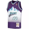 Men's Utah Jazz John Stockton #12 Mitchell & Ness Purple 91-92 Hardwood Classics Throwback Jersey - jerzelite