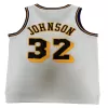 Men's Los Angeles Lakers Magic Johnson #32 Mitchell&Ness White 84-85 Hardwood Classics Jersey - jerzelite