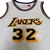 Men's Los Angeles Lakers Magic Johnson #32 Mitchell&Ness White 84-85 Hardwood Classics Jersey - jerzelite