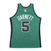 Men's Boston Celtics Kevin Garnet  #5 Mitchell & Ness Green 2007-08 Hardwood Classics Authentic Jersey - jerzelite