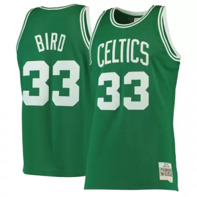 Men's Boston Celtics Larry Bird #33 Mitchell & Ness Green 1985-86 Hardwood Classics Swingman Jersey - jerzelite