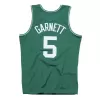 Men's Boston Celtics Kevin Garnet #5 Mitchell & Ness Green 2007-08 Hardwood Classics Swingman Jersey - jerzelite