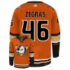 Men Anaheim Ducks Trevor Zegras #46 Adidas NHL Jersey - jerzelite