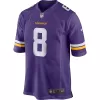 Men Minnesota Vikings Kirk Cousins #8 Nike Purple Game Jersey - jerzelite