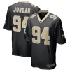 Men New Orleans Saints Cameron Jordan #94 Nike Black Game Jersey - jerzelite