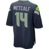 Men Seattle Seahawks DK Metcalf #14 Nike Navy Game Jersey - jerzelite