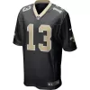 Men New Orleans Saints Michael Thomas #13 Nike Black Game Jersey - jerzelite