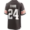 Men Cleveland Browns Nick Chubb #24 Nike Brown Game Jersey - jerzelite