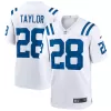 Men Indianapolis Colts Jonathan Taylor #28 Nike White Game Jersey - jerzelite