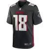 Men Atlanta Falcons Calvin Ridley #18 Nike Black Game Jersey - jerzelite