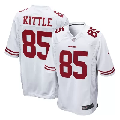 Men San Francisco 49ers George Kittle #85 Nike White Game Jersey - jerzelite