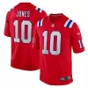 Men New England Patriots Mac Jones #10 Nike Red Game Jersey - jerzelite