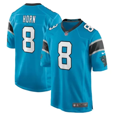 Men Carolina Panthers Jaycee Horn #8 Nike Blue Game Jersey - jerzelite