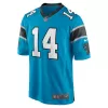 Men Carolina Panthers Sam Darnold #14 Nike Blue Game Jersey - jerzelite