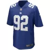 Men New York Giants Michael Strahan #92 Nike Royal Game Jersey - jerzelite