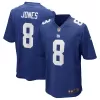 Men New York Giants Daniel Jones #8 Nike Royal Game Jersey - jerzelite