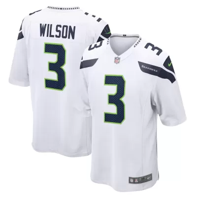 Men Seattle Seahawks Russell Wilson #3 Nike White Game Jersey - jerzelite