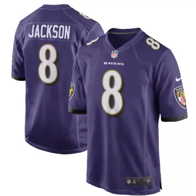 Men Baltimore Ravens Lamar Jackson #8 Nike Purple Game Jersey - jerzelite