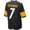 Men Pittsburgh Steelers Ben Roethlisberger #7 Nike Black Game Jersey - jerzelite