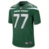 Men New York Jets Mekhi Becton #77 Nike Green Game Jersey - jerzelite