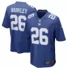 Men New York Giants Saquon Barkley #26 Nike Royal Game Jersey - jerzelite