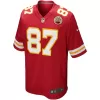 Men Kansas City Chiefs Travis Kelce #87 Nike Red Game Jersey - jerzelite