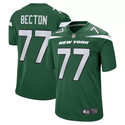 Men New York Jets Mekhi Becton #77 Nike Green Game Jersey - jerzelite