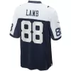 Men Dallas Cowboys CeeDee Lamb #88 Nike Navy Game Jersey - jerzelite